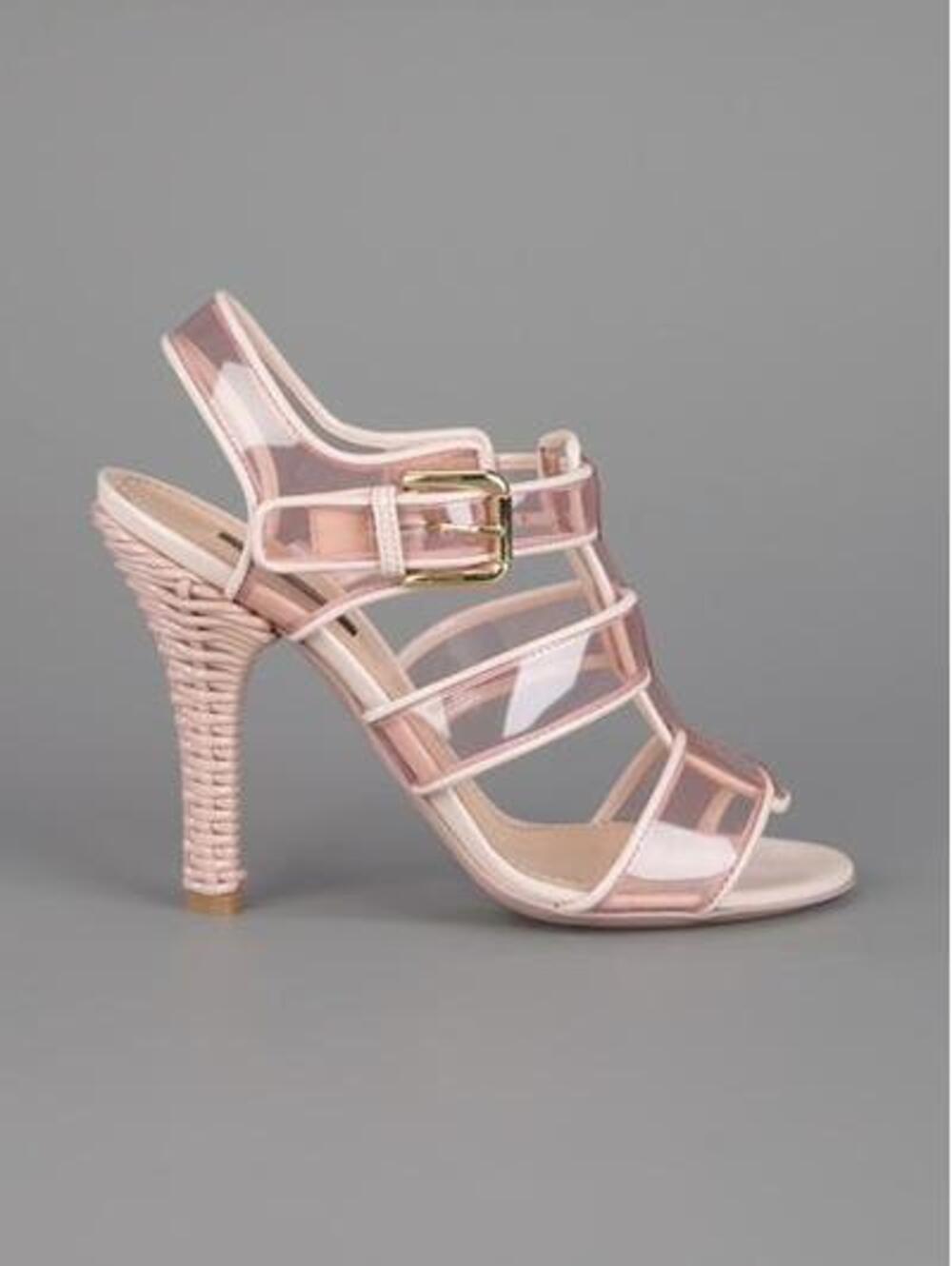 Dolce & Gabbana transparent sandal Size:37.5 Retail $945 NEW